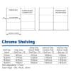 Add On Chrome Wire Shelving - 4 shelves 1600h x 1220w