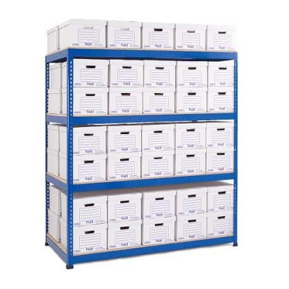 GS800 Double Sided Archive Storage - 50 Boxes