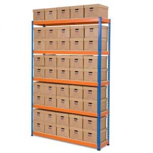 GS800 Archive Storage Bay 45 boxes 2743h x 1830w