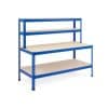Heavy Duty Work Stations - T - Bar Support With Full Shelf