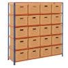 GS340 Shelving Document Storage Bays - Single Sided - 20 boxes