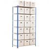 GS340 Shelving Document Storage Bays - Single Sided - 21 boxes