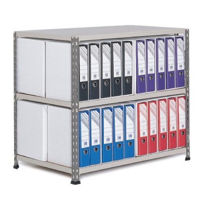 GS340 Shelving Lever Arch File Bay - Double Sided - 40 x A4 files
