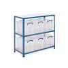 GS340 Shelving - 6 x 84 litre Really Useful Boxes
