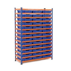 GS340 Gratnells Tray Bay - 24 Shallow Trays